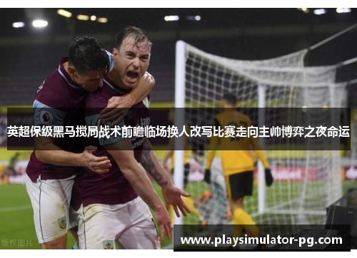 英超保级黑马搅局战术前瞻临场换人改写比赛走向主帅博弈之夜命运